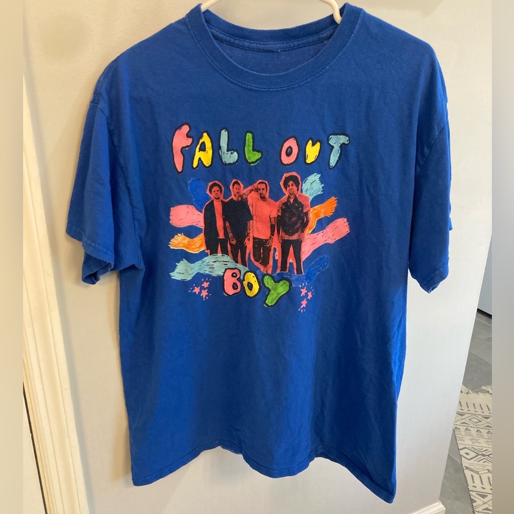 Fall Out Boy Hella Mega Tour T-shirt Blue